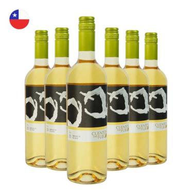 Imagem de Kit com 6 Vinhos Branco Suave Cuentos del Fuego 750ml