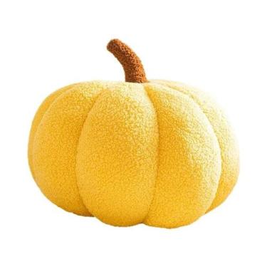 Imagem de Almofada Decorativa De Pelúcia Em Forma De Abóbora Laranja, Estilo Nór