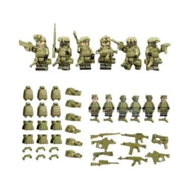 Imagem de Brinquedos De Blocos De Montar Em Forma De Bonecos Humanoides Miniatur