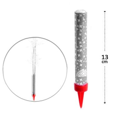 Imagem de Vela de Aniversário Prata - Tudo em Caixa