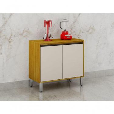 Imagem de Balcão De Cozinha 2 Portas - Eduarda-cinamomo-off White - Chf Móveis