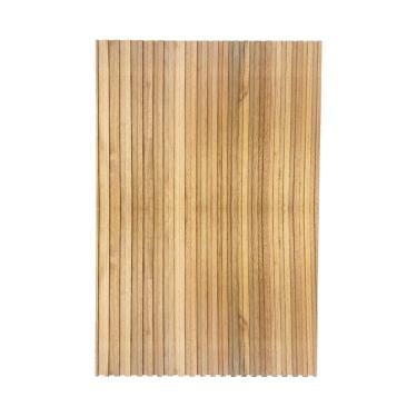 Imagem de Cabeceira Esmeralda Madeira Maciça Ripada 150 X 100cm Para Cama De Solteiro Marrom