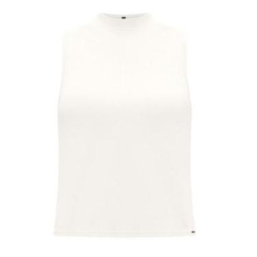 Imagem de Blusa Regata Canelada Básica Feminina Lunender 00411 Offwhite-Feminino