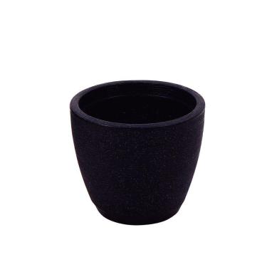 Imagem de Vaso Tramontina Asteca Em Polietileno Concreto Com Prato 38 Cm Tramontina