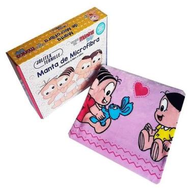 Imagem de Manta Cobertor em Microfibra Bebê Turma da Mônica Hipoalergênico Jolit