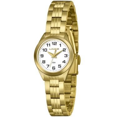 Imagem de Relógio Lince Feminino Ref: Lrgh267l25 B2kx Clássico Dourado