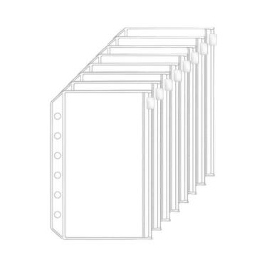 Imagem de Envelopes De Dinheiro A5 A6 A7 Em PVC Com Zíper, 8 Peças, Organizadore