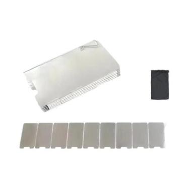 Imagem de Protetor De Vento Dobrável Para Fogão De Acampamento Com 9 Placas - Ac