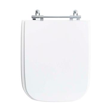 Imagem de Assento Sanitário Tampa De Vaso Branco Mdf Laqueado Tivoli Para Bacia Ideal Standard