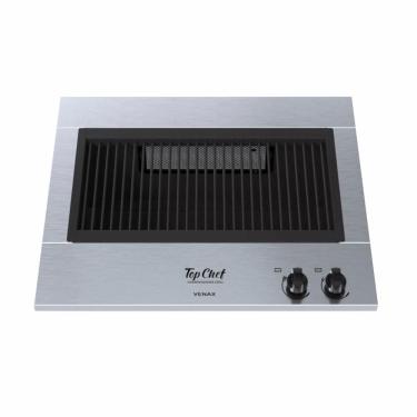 Imagem de Churrasqueira Grill Venax Top Chef A Gás De Embutir Em Aço Inox 2 Bocas 26952