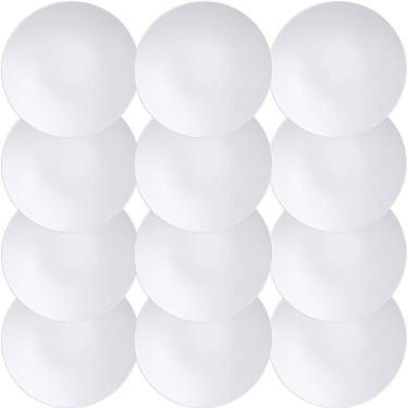 Imagem de 12 Pratos Para Sobremesa Tramontina Bárbara Em Porcelana Branca 21 Cm 96600206