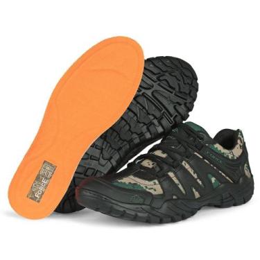 Imagem de Tênis Force Militar Storm, Ripstop Camuflado Bege/Selva, Esporte, Cami