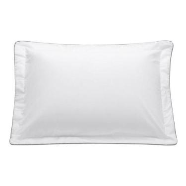 Imagem de Fronha Basics em Vivo Branco e Cinza 200 Fios - Westwing Collection, B