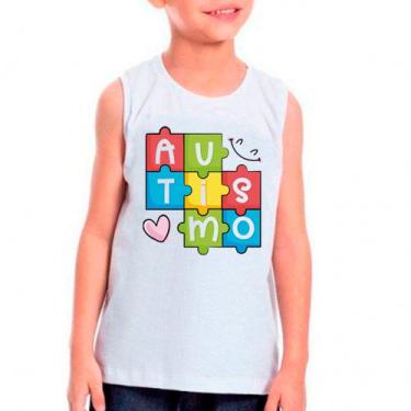 Imagem de Camiseta AUTISTA AUTISMO Moda Infantil Roupa Criança 02 - DESIGN CAMIS