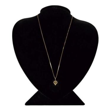 Imagem de Colar Em Prata Banhado Ouro Veneziano 50Cm Coração Pequeno - Ponte Vec