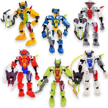 Imagem de Robô Hero Squad Super Monta E Desmonta Brinquedo Infantil, Amarelo