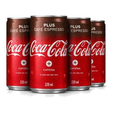Imagem de Kit 4 Refrigerante Coca-Cola Café Espresso 220Ml