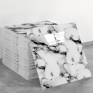 Imagem de Placa Adesiva 3d Mármore De Parede Lavável Para Cozinha Quarto Autocol