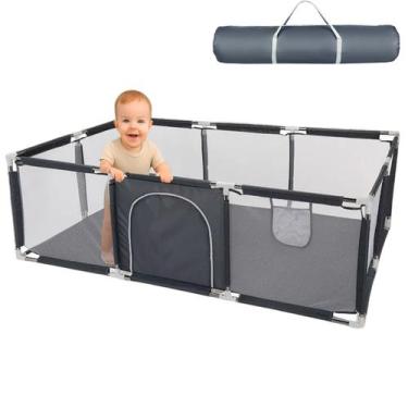 Imagem de Cercadinho Infantil Portátil Estocasa 180x120 61 Peças