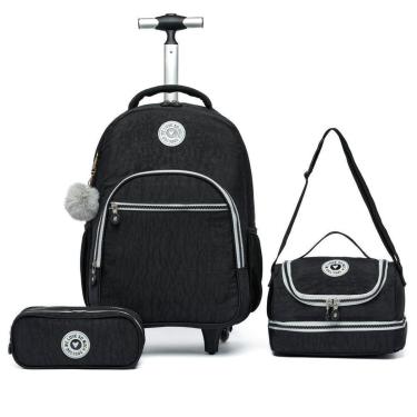 Imagem de Kit Mochila Spector Escolar De Rodinhas Feminina Juvenil 32 Litros-Unissex