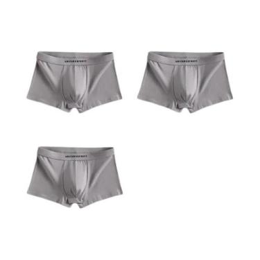 Imagem de Cuecas Boxer Esportivas Respiráveis Masculinas 3PCS, Roupa Íntima Sexy