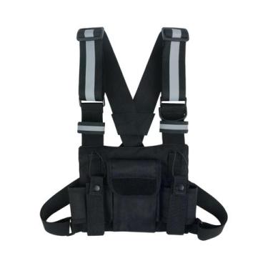 Imagem de Colete Tático Refletivo KUNN Para Rádio, Bolsa De Peito, Micro Rig, Co