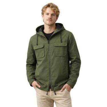 Imagem de Jaqueta Parka Masculina Forrada com Capuz Ajustável Inverno Casual-Masculino