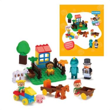 Imagem de Brinquedo Turma do Bita Fazendinha C/ Blocos de Montar 0240 - Monte Li