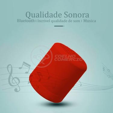 Imagem de Mini Caixa De Som Wireless Speaker Potente BT Vermelho