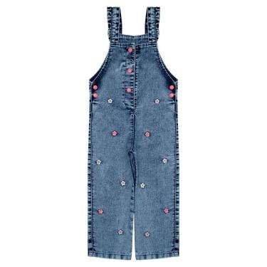 Imagem de Jardineira Infantil Look Jeans Longa Jeans - 03 - UNICA-Feminino