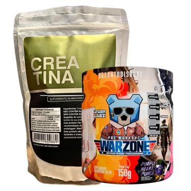 Imagem de Combo Suplemento Warzone Underlabz + Creatina 100% Pura 500g-Unissex