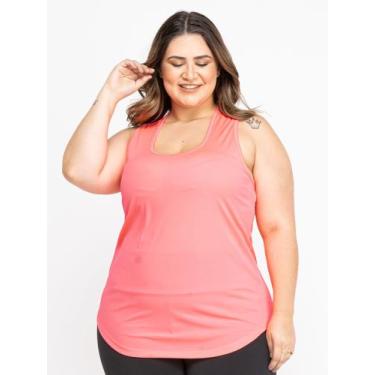 Imagem de Regata Plus Size Feminina Dry Fit - Fix, Rosa neon, G1