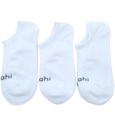 Imagem de Kit Meia 3 Pares Feminino Cano Invisível em Algodão Hoahi Howi18034, B