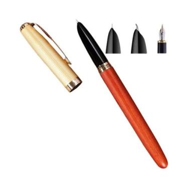 Imagem de Caneta Tinteiro JINHAO 85 Estilo Clássico Em Aço, Madeira E Plástico C