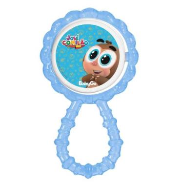 Imagem de Chocalho Mordedor Para Bebe Macio Flexível Azul José Totoy BabyGo