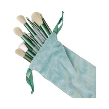 Imagem de Conjunto De Pincéis De Maquiagem Femininos Para Sombra, Base, Pó E Blu