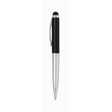 Imagem de Caneta Esferográfica Metálica BRW Touch Glam com Ponta Média 1,0MM, Tinta Azul, Mecanis...