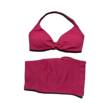 Imagem de Conjunto De Fitness Feminino: Shorts De Ginástica De Cintura Alta Com 