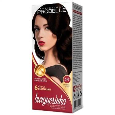Imagem de Tonalizante Probelle 30 Burguesinha 50ml: Cobertura de Fios Brancos e 
