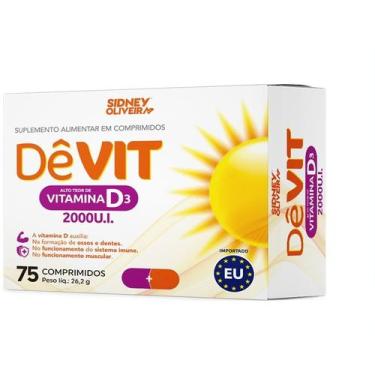 Imagem de Vitamina D3 2000Ui Dêvit 75 Comprimidos Sidney Oliveira