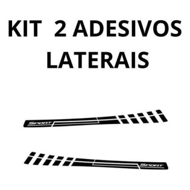 Imagem de Kit 2  Adesivo Carro Astra Chevrolet Faixa  Motorista Carona - onl