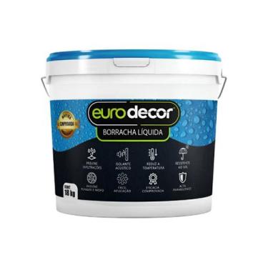Imagem de Borracha Líquida Impermeabilizante Eurodecor Premium Flexível Antimofo