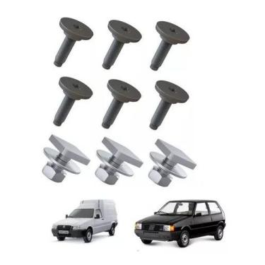 Imagem de Kit parafuso Parachoque Dianteiro Fiat Fiorino Uno 