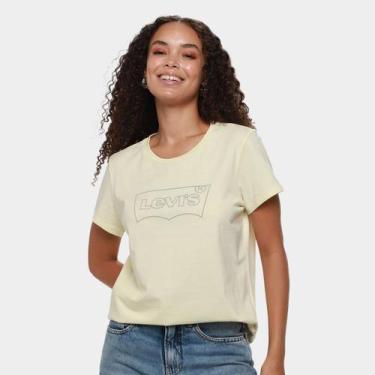 Imagem de Camiseta Levi's The Perfect Feminina, Branco, Preto, GG