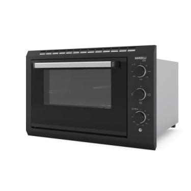 Imagem de Forno Elétrico de Embutir 50 Litros E50 Preto com Grill e Luz Interna 