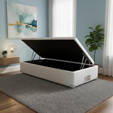 Imagem de Box Baú Castor Solteiro Branco 88x188x35cm