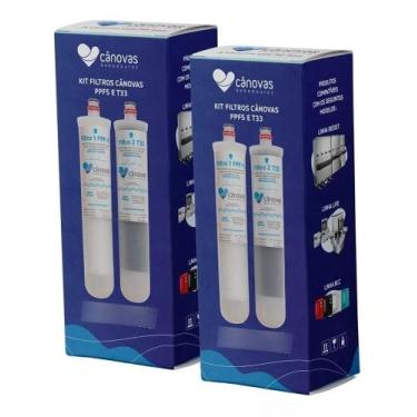 Imagem de Kit 2 Refil Filtro Purificador Bebedouro Ppf5 T33 - Cânovas - CANOVAS