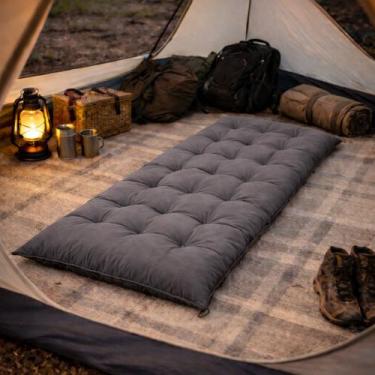 Imagem de Colchonete Futon 1,70x60 Espreguiçadeira Almofada Grande Confortável M