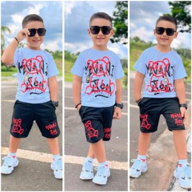 Imagem de Conjunto Juvenil de Menino Camisa e Bermuda Premium 2 ao 12 Anos - Kva