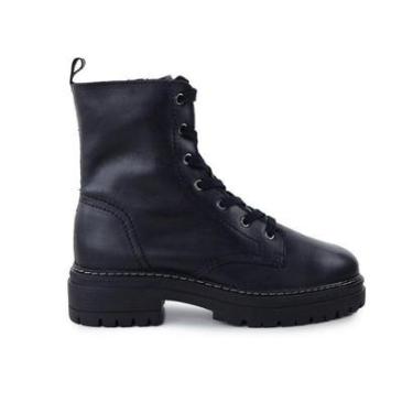 Imagem de Bota Feminina Bottero Coturno Couro Preta - 3509-Feminino